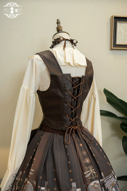 Miss Point - Demon Hunter's Diary - Gothic Lolita PU Leather Vest