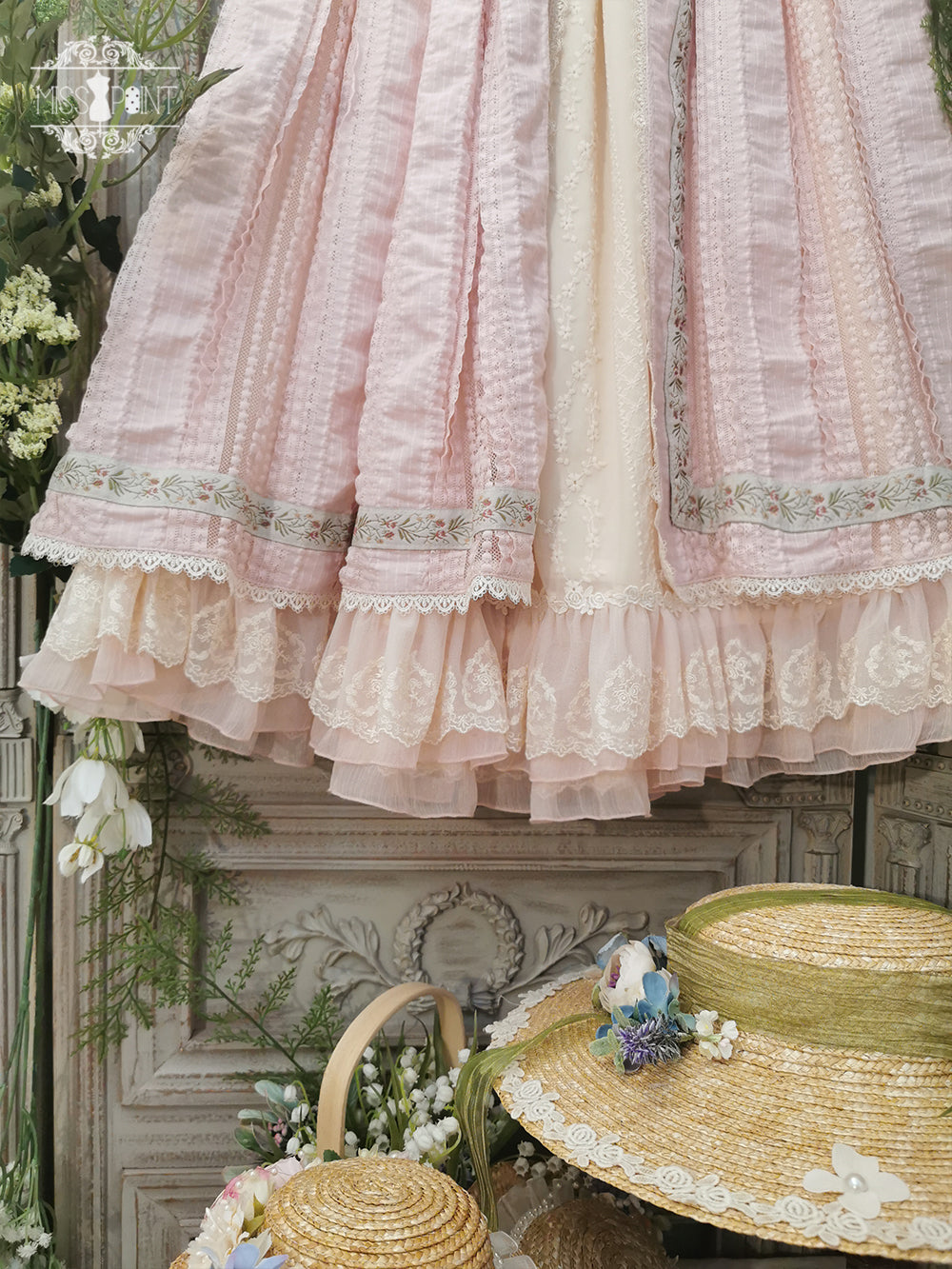 Miss Point - The Sally Gardens - Fish Bone High Waist Lolita Skirt