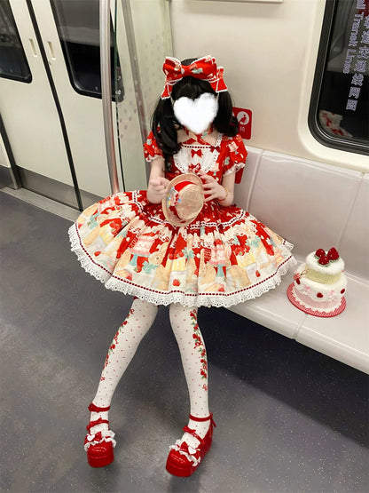 Dark Star Island - Honey Bunny Cake - Sweet Lolita JSK/OP/Strap SK/Shirt