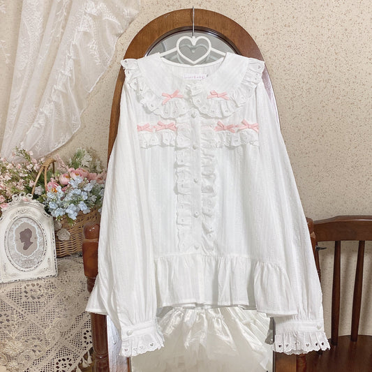 MIST - Sweet Lolita Blouse Doll Collar Multicolor