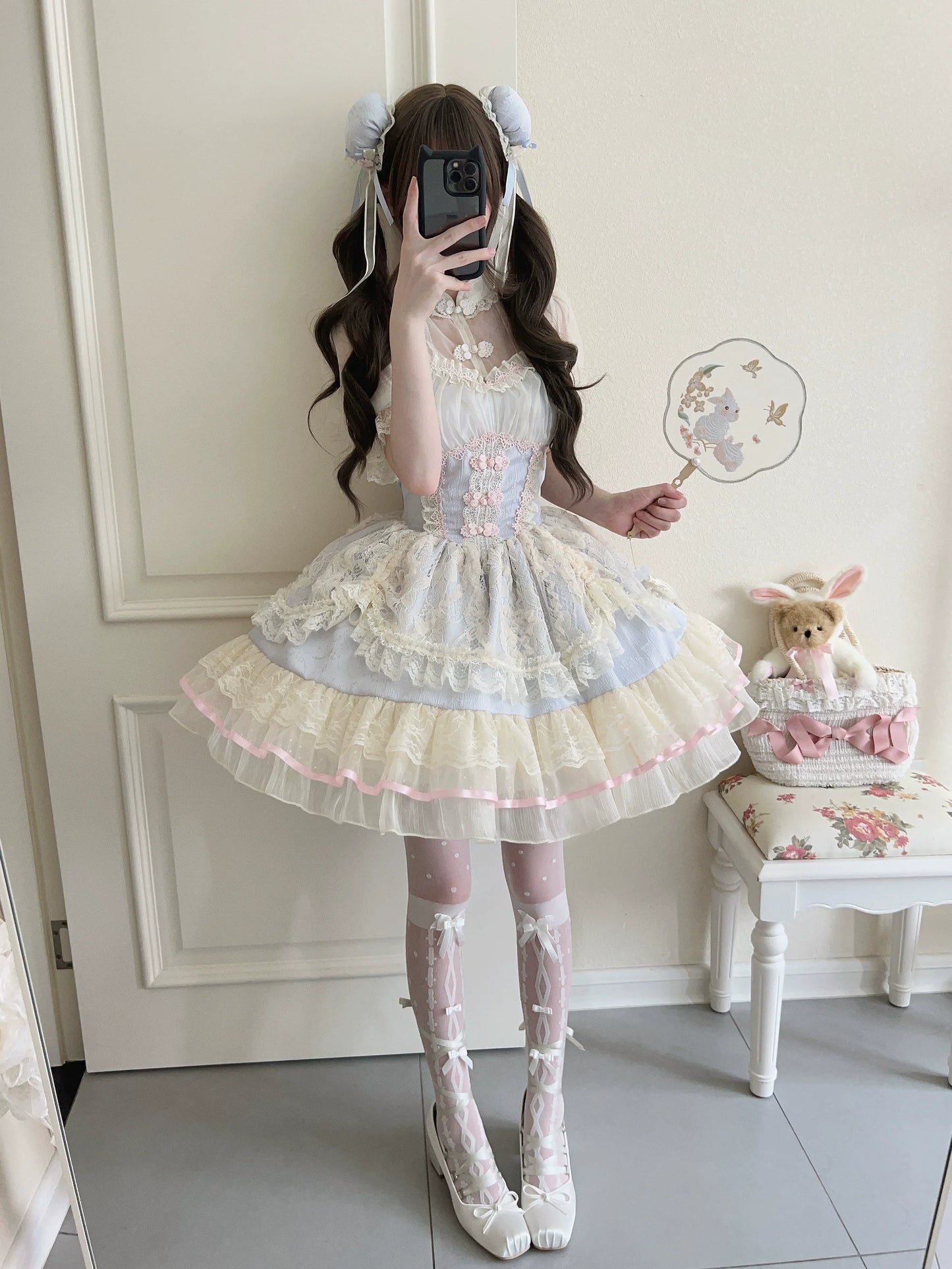 Sugar Girl - Hua Ji Fu Lei - Chinese Style Lolita JSK Dress Ballet Style Innerwear Set