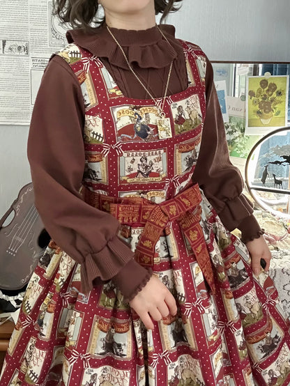 Forest Fluorescent Carps - Sweet Lolita Sweater Autumn and Winter Lolita Inner Wear