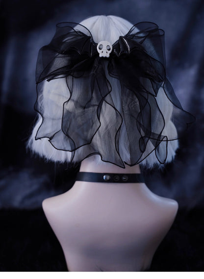 Strange Sugar - Gothic Hair Accessories Set Skulls Sharks Lolita Clips Headbands