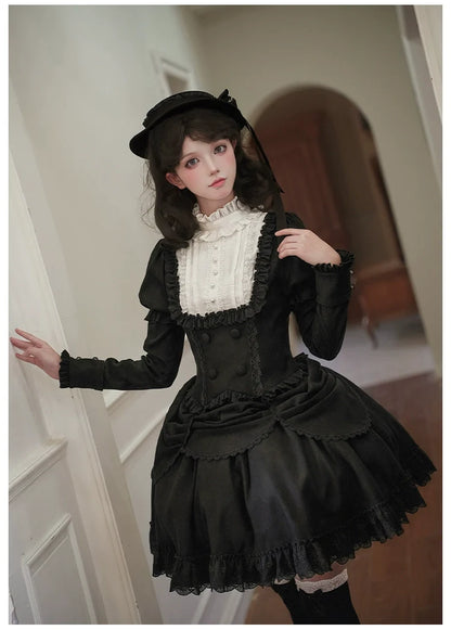With PUJI - Fog City Time Difference - Classic Lolita SK & Blouse Suit