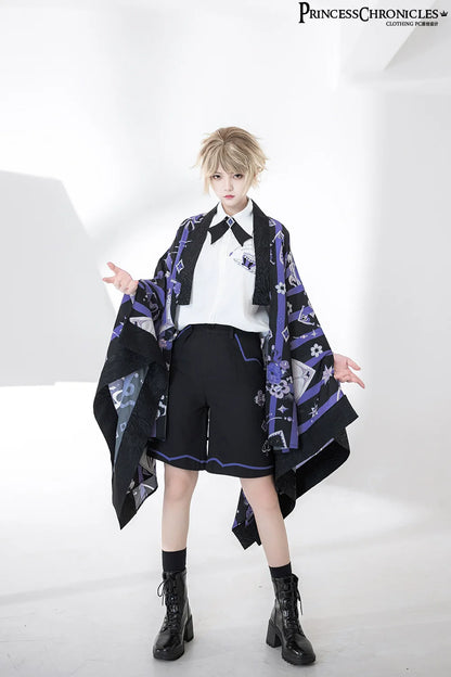 Princess Chronicles - Summer Sunscreen Loose Vintage Printed Haori Outerwear