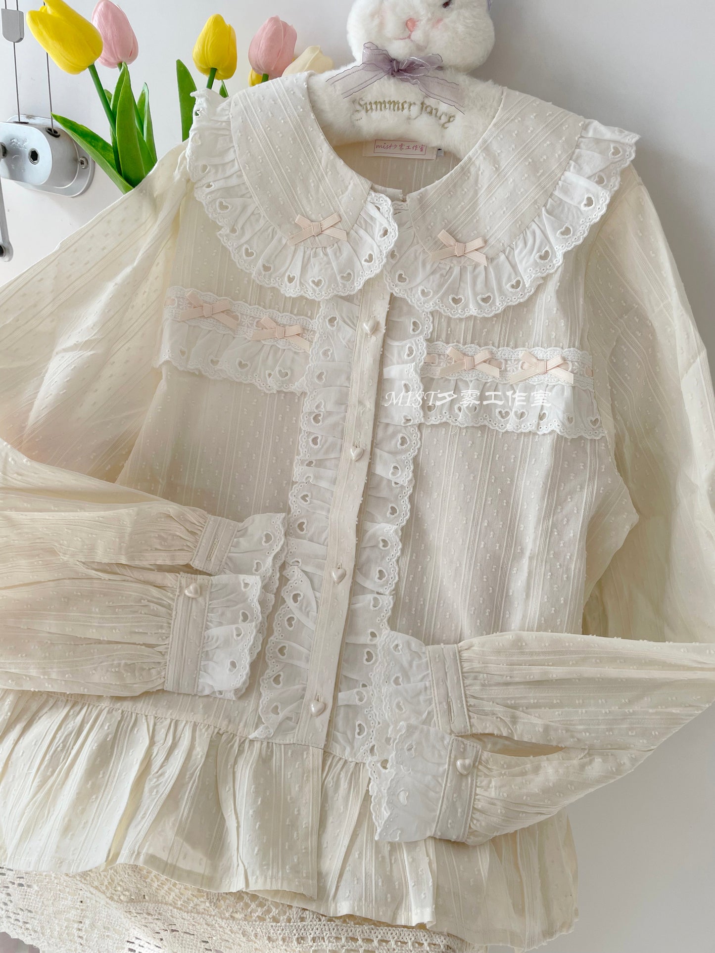 MIST - Sweet Lolita Blouse Doll Collar Multicolor