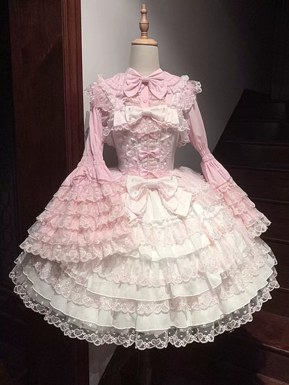 Sugar Girl - Love Overture - Sweet Lolita JSK, Tiered Ruffles Dress