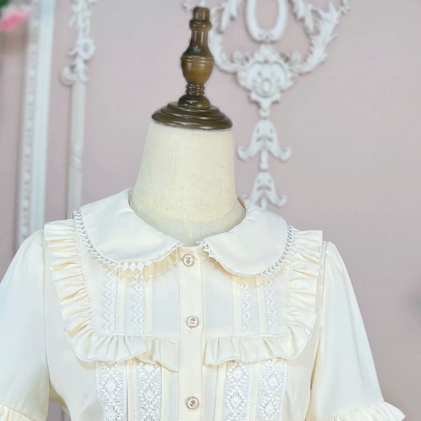 DMFS Lolita - Vintage Lolita Mutton Leg Sleeve Blouse Doll Collar Shirt