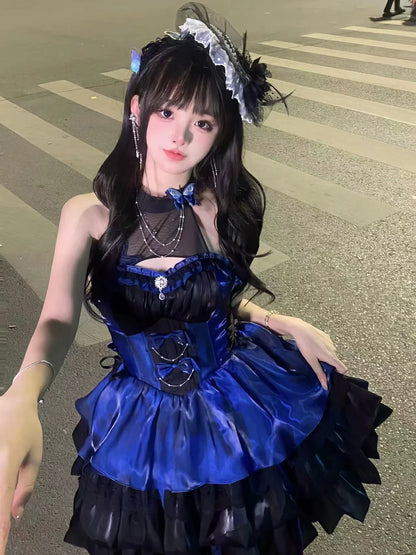 Platycodon House - Love Goddess - Elegant Lolita Dress Halter Puff Princess JSK Dress