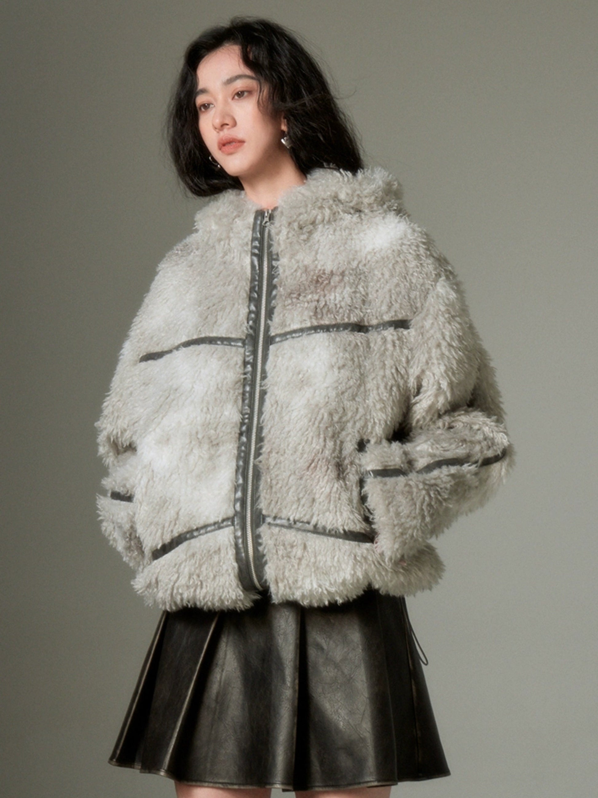 Rabbit Ears Eco-friendly Fur Jacket【s0000004247】