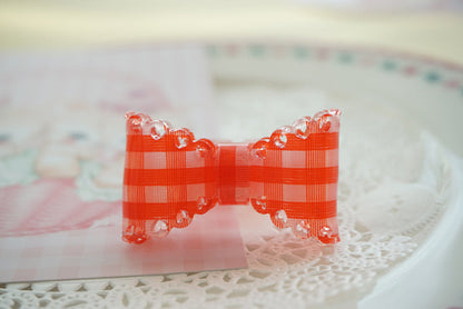 Cat Tea Party - Sweet Lolita Bow Ring and Necklace