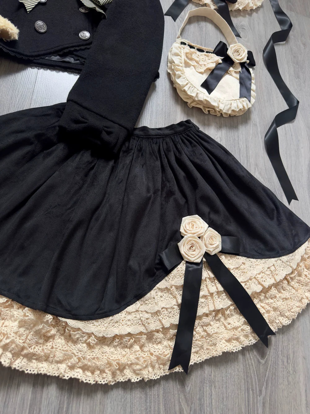 LeMiroir - Winter Solstice - Elegant Lolita Winter Short Coat & SK