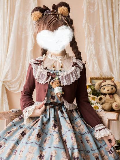 Unideer - Prelude - Elegant Lolita Bolero Jacket with Lace Ruffle Frill