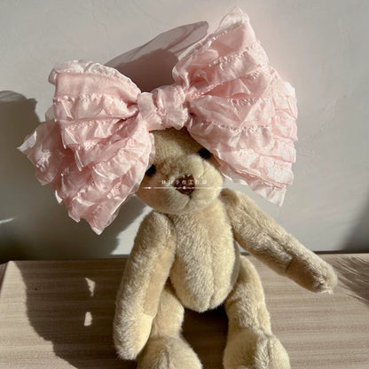 MAID - Spring of Mist - Sweet Lolita Bow Hairclip Bowler Hat KC