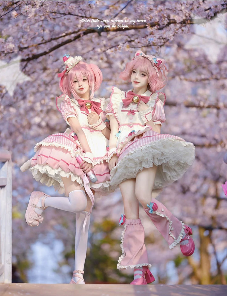 Sakurahime - Berry Bubble - Cute Lolita OP Dress Two Kawaii Styles