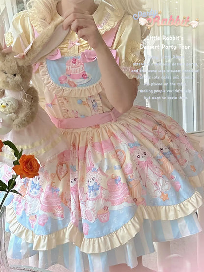 Mewroco - Party Bunny - Sweet Lolita Salopette Cute Daily Lolita Dress