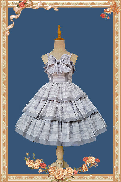 Infanta - Cloth Cat - Kawaii Lolita JSK Multi-Color Tiered Ruffles Dress