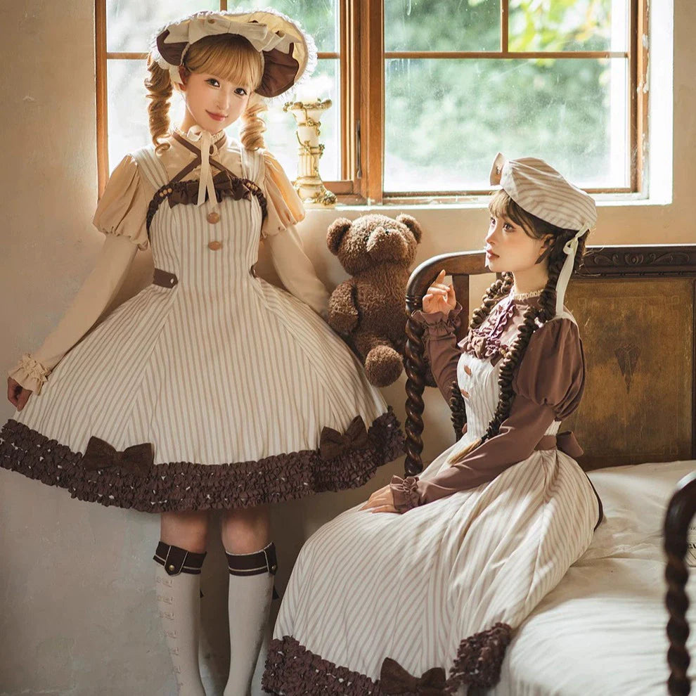 Miss Point - Classic Lolita JSK Customized Stripe Lolita Dress