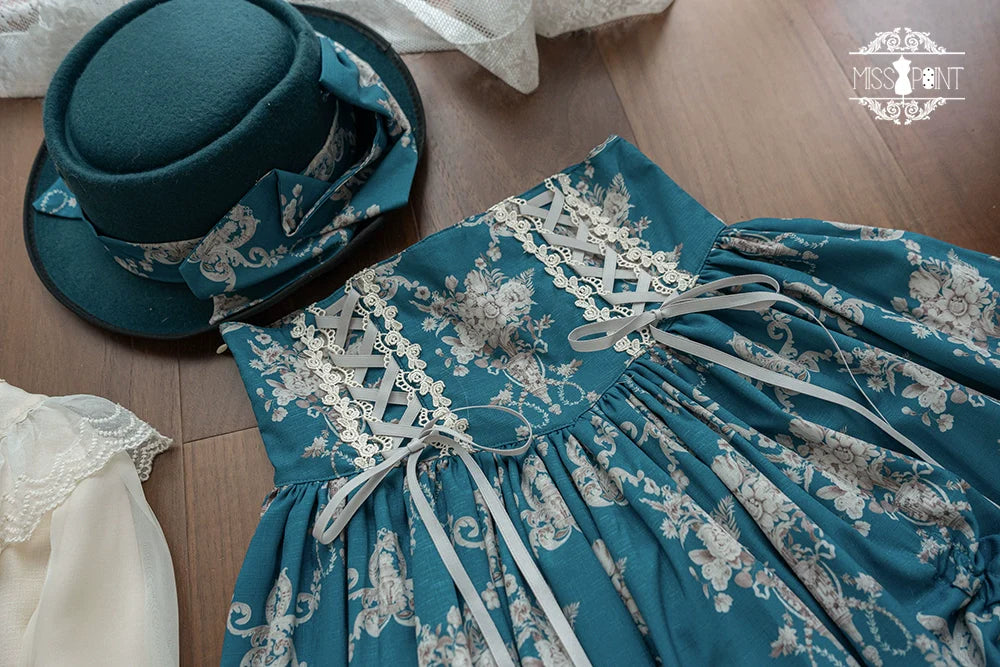 Miss Point - Customized Vintage Lolita Skirt Elegant Pullover Fishbone SK