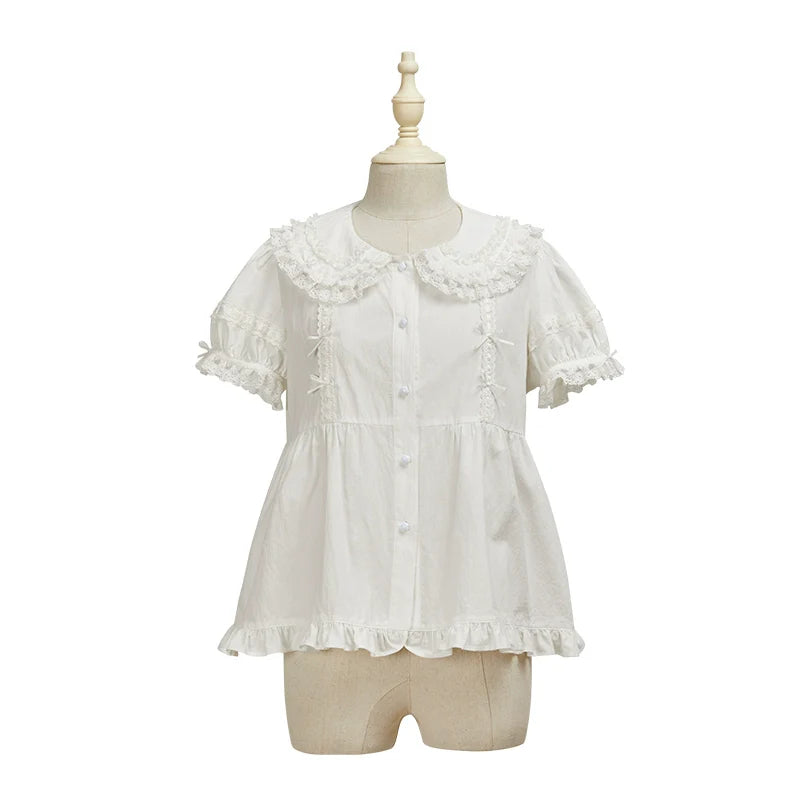 Summer Fairy - Cloud Dream - Sweet Lolita Shirt Peter Pan Collar Innerwear