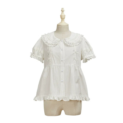 Summer Fairy - Cloud Dream - Sweet Lolita Shirt Peter Pan Collar Innerwear