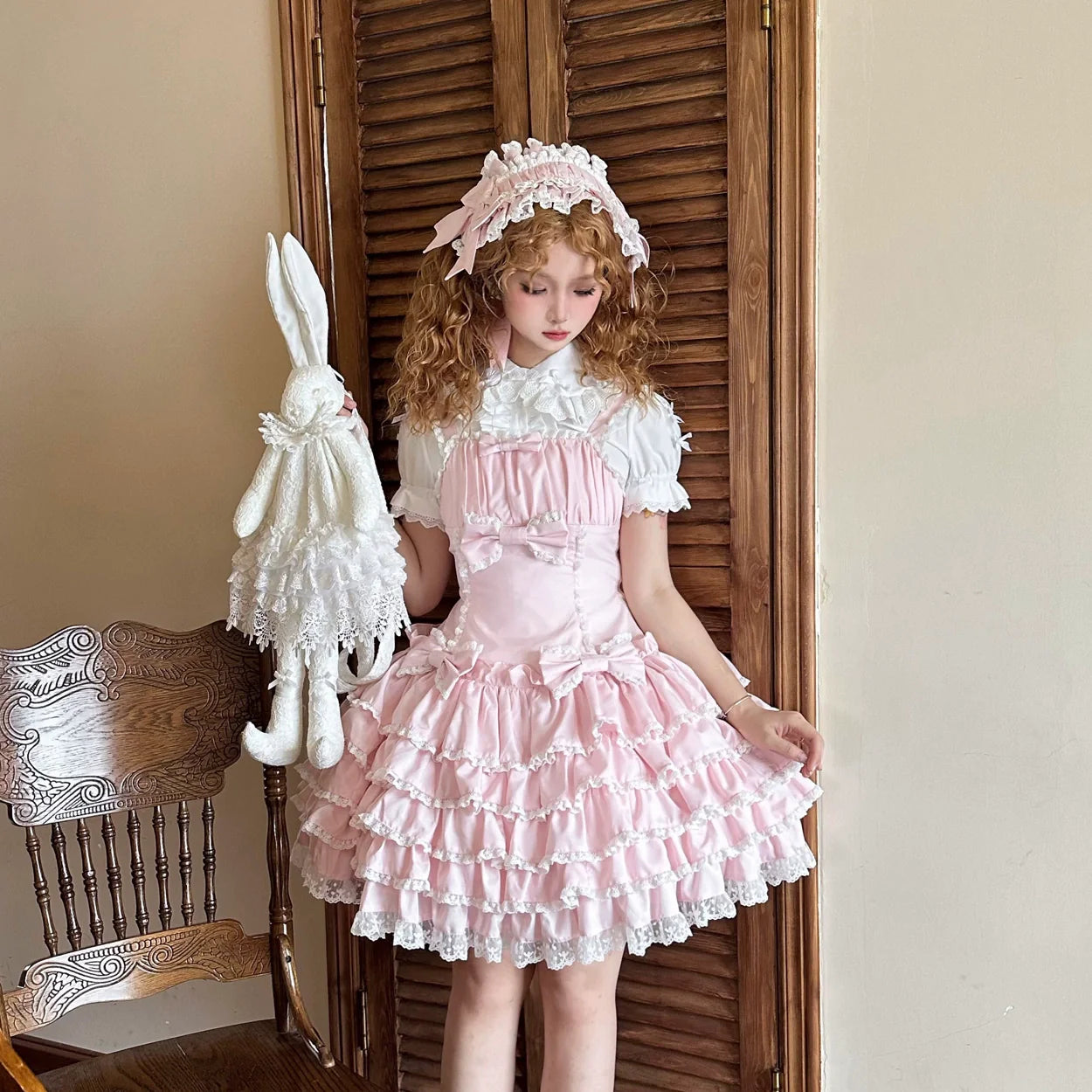 Nn Star - Half Sugar Ism - Sweet Lolita JSK Low Waist Dress With Tiered Hem