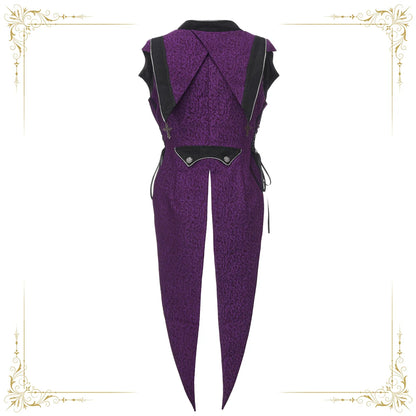 Immortal Thorn - Eternal Crimson Moon Forest - Ouji Lolita Tailcoat Jacket