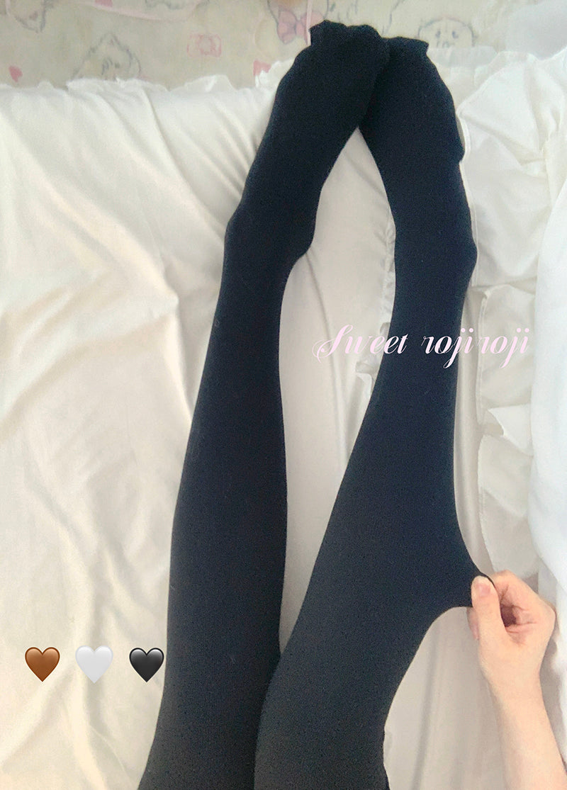 Roji roji - Cotton Lolita Pantyhose Thickened Winter Pantyhose Leggings