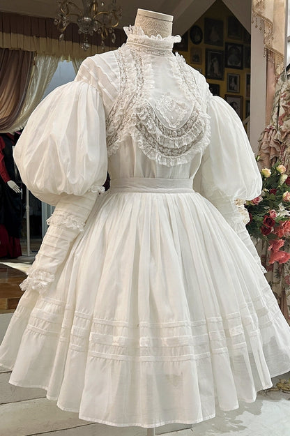 Lace Garden - Cool Summer - Vintage Lolita Victorian Shirt