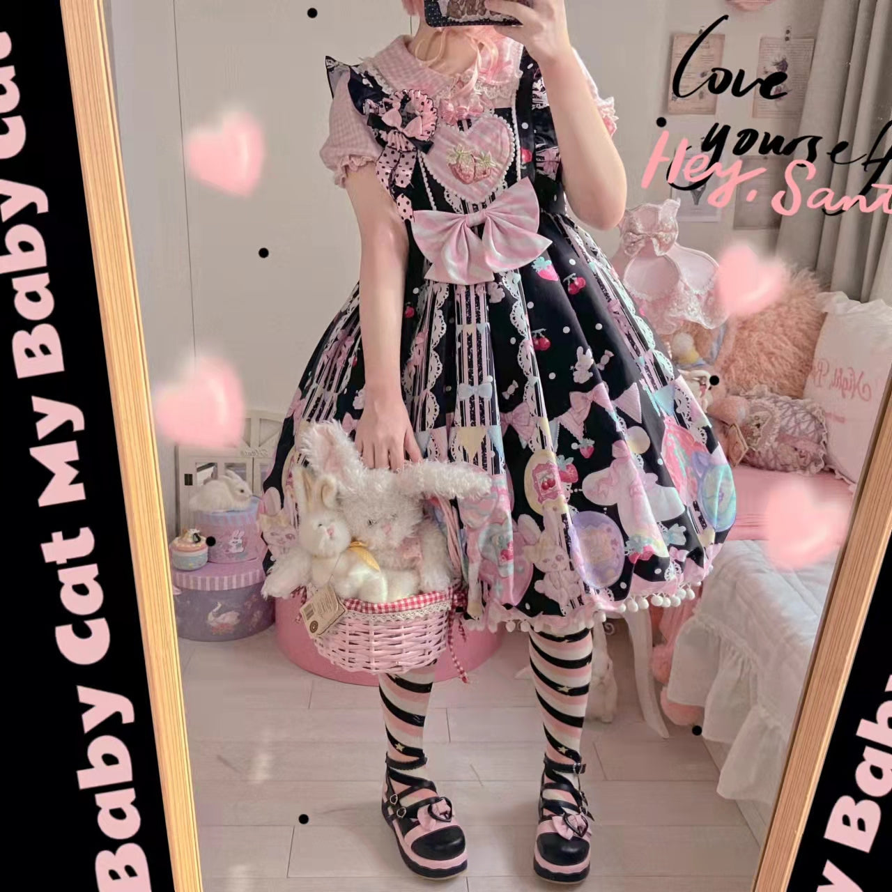 Suiyi - Sweetheart Knots - Sweet Lolita Dress Short Sleeve OP
