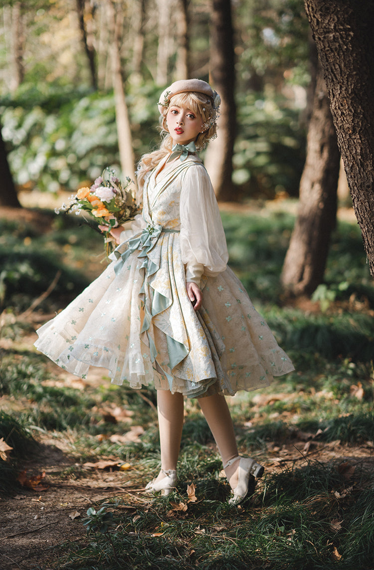 Fantastic Wind - Resurrection - Elegant Embroidery Lolita JSK Set