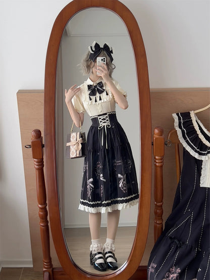 Uncle's Workshop - Secret Key - Classic Lolita Dress Suit, Key Print