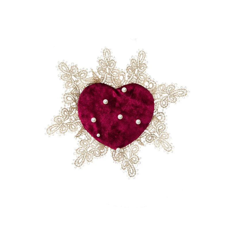 With PUJI - Mary's Heart - Classic Lolita Bodice Dress with Invisible Strap Irregular Coat