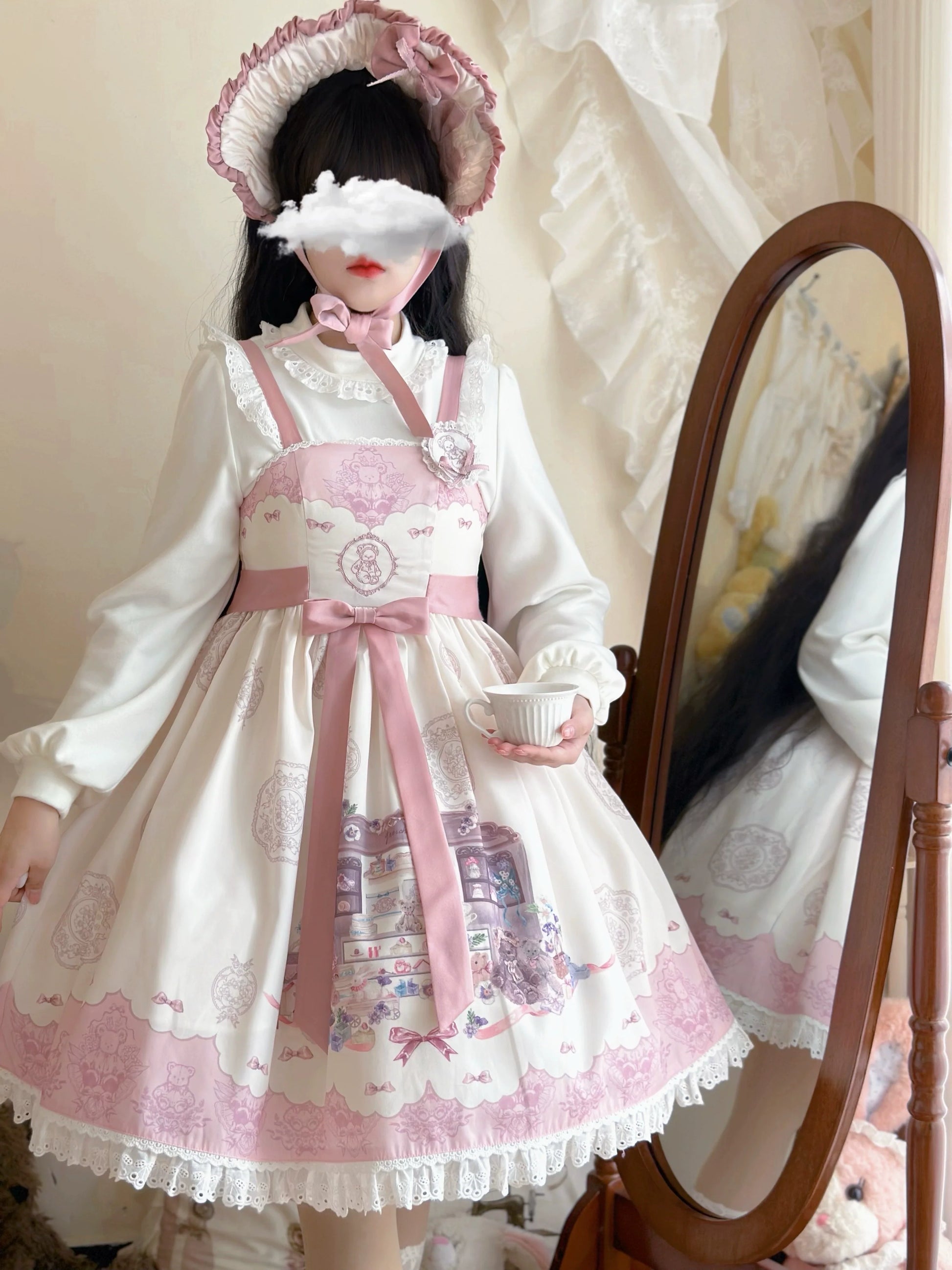 MeowMeow - Winter Lolita Top Autumn Winter Puff sleeve Innerwear