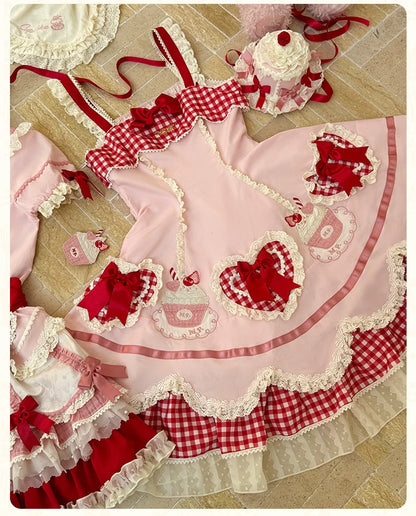 Mademoiselle Pearl - Cup Cake - Sweet Lolita OP Dress Kawaii Lolita JSK SK