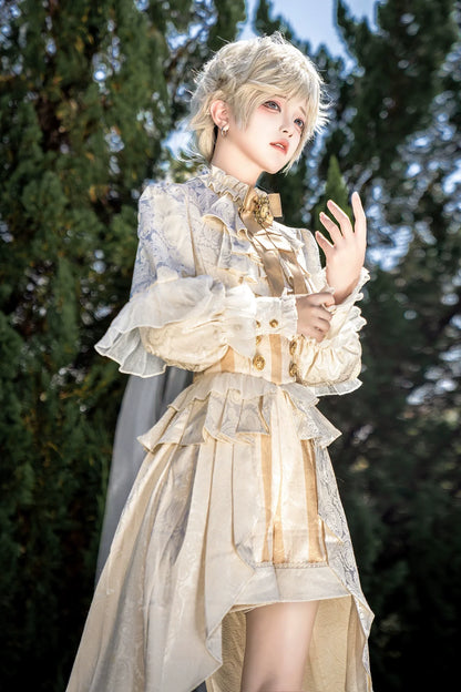 Designer's Gift - Ouji Lolita Suspender Shorts & Shirt