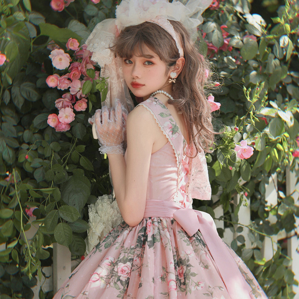 Miss Point - French Rose - Elegant Lolita JSK Dress