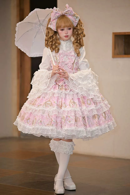 Hanguliang - Candelabra Ode - Doll-like Sweet Lolita JSK Dress, Side Zipper