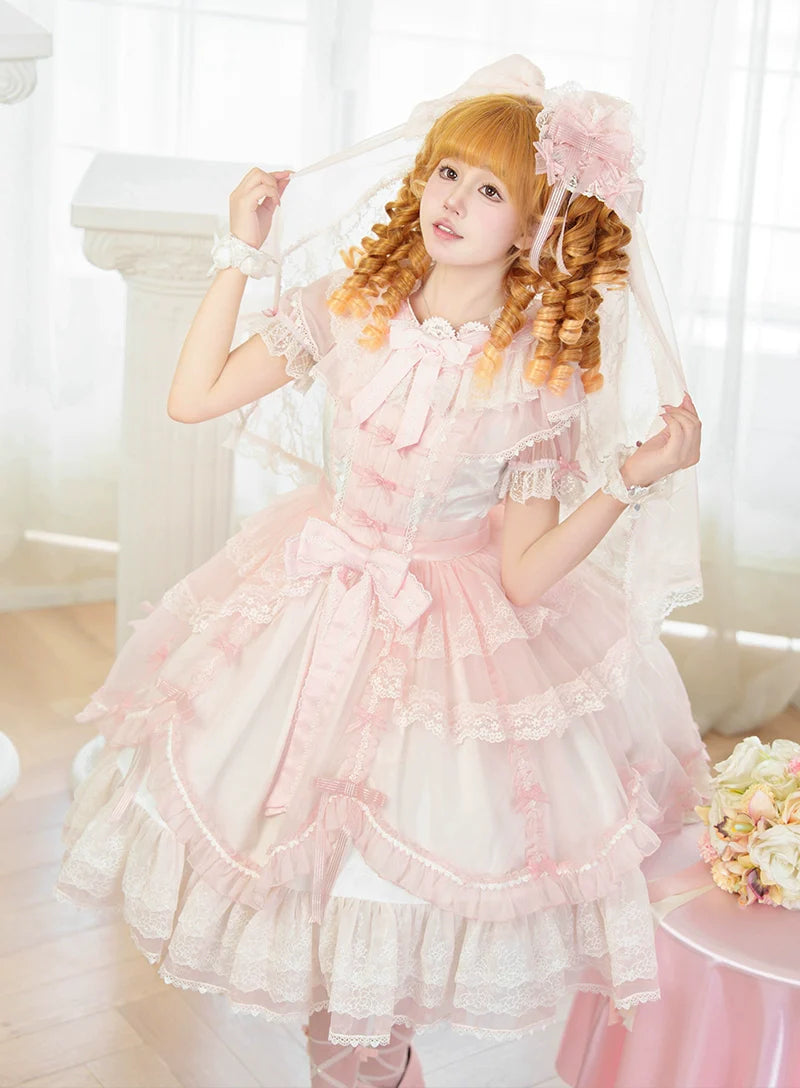 Mewroco - Candy Flavor - Gorgeous Sweet Lolita Dress, Lace & Petal Hem