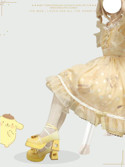 A Can of Cocoa - Heart Function - Sweet Lolita Shoes Gradient Color High Heels