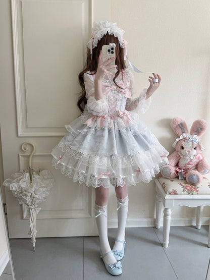 Sugar Girl- Fleeting Isle - Sweet Lolita Ballet Style Jumper Dress