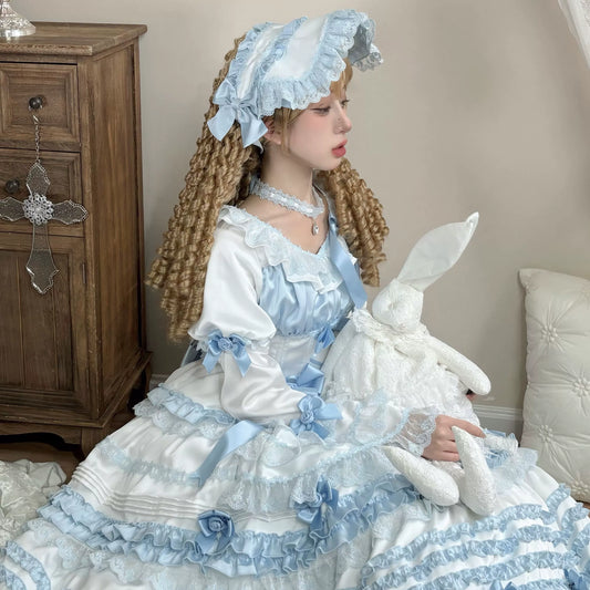 Uncle's Workshop - Stacked - Lolita Accessory Set Hairband Bow Trailing Brooch Choker