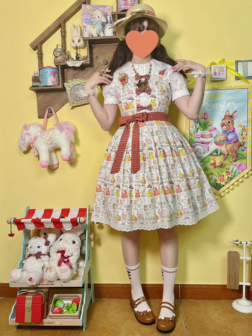 Miss Cube - Dress Up Dolls - Summer Kawaii Lolita JSK Dress Customized Size