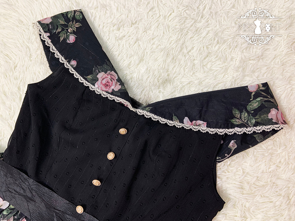 Miss Point - French Rose - Elegant Lolita JSK Dress