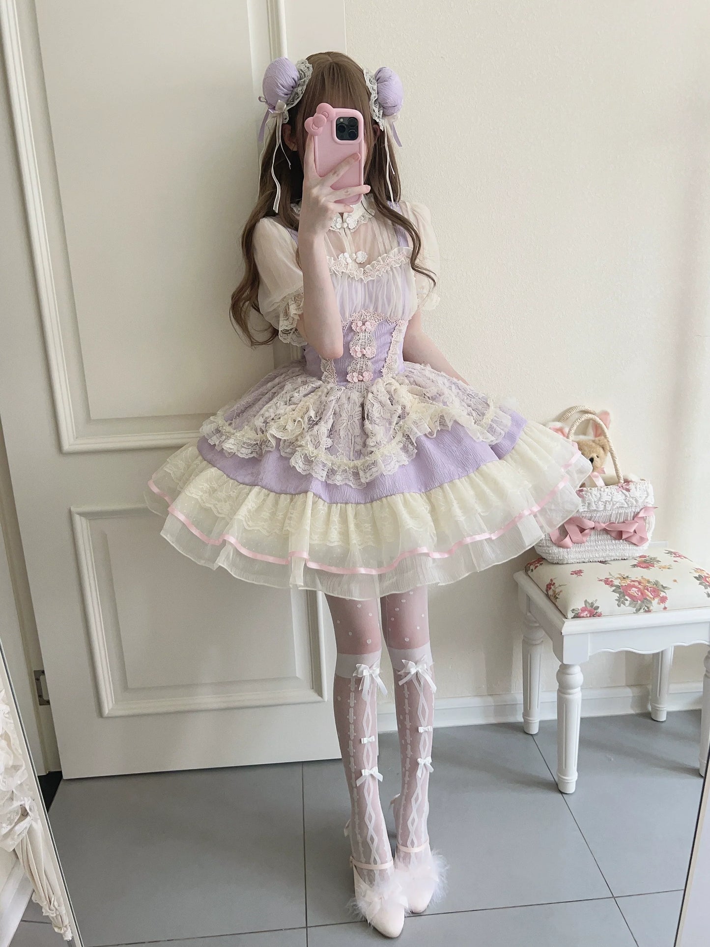 Sugar Girl - Hua Ji Fu Lei - Chinese Style Lolita JSK Dress Ballet Style Innerwear Set