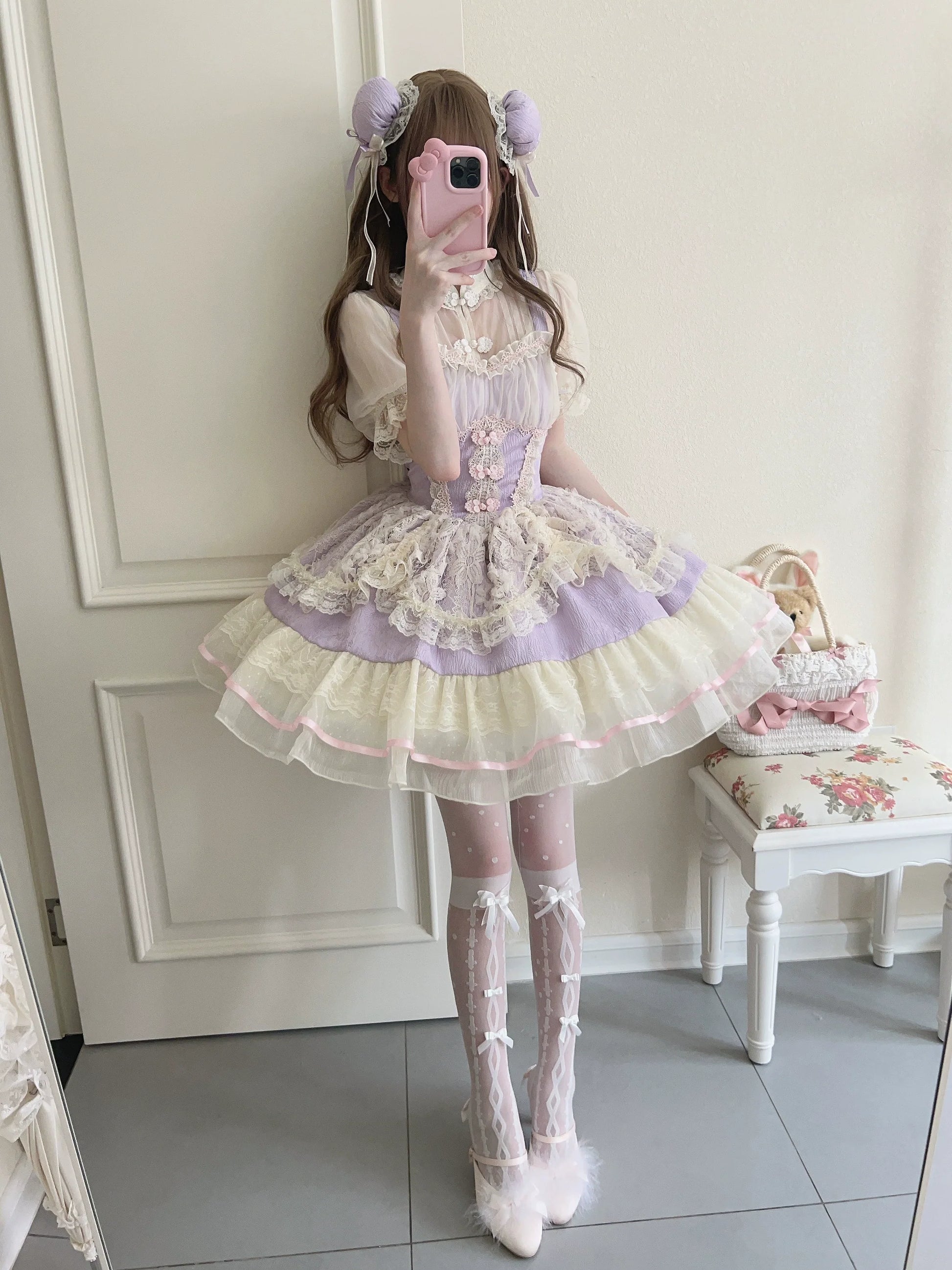 Sugar Girl - Hua Ji Fu Lei - Chinese Style Lolita JSK Dress Ballet Style Innerwear Set