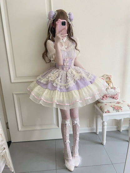 Sugar Girl - Hua Ji Fu Lei - Chinese Style Lolita JSK Dress Ballet Style Innerwear Set