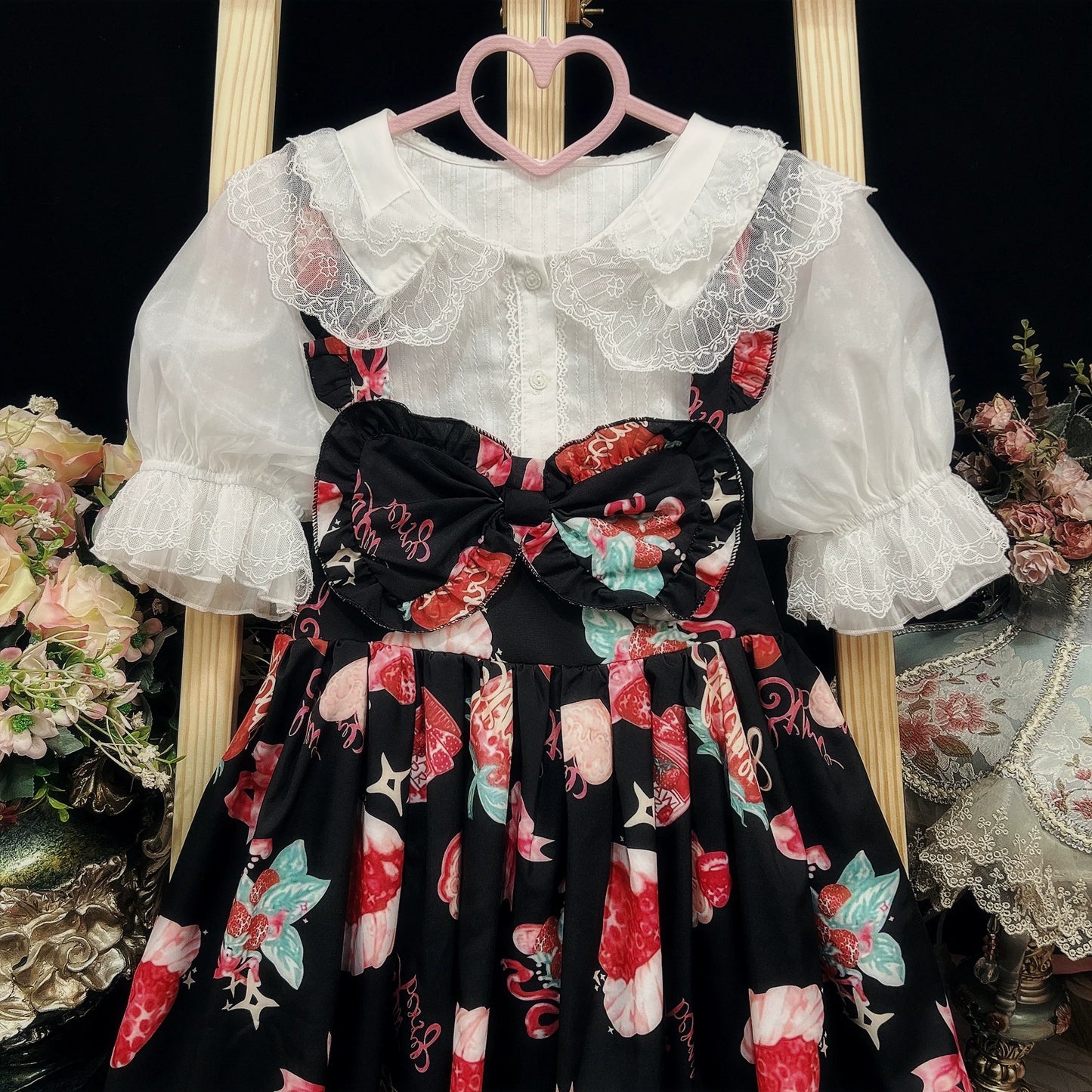 DMFS - Sweet Lolita Shirt Cotton Lolita Blouse Doll Collar