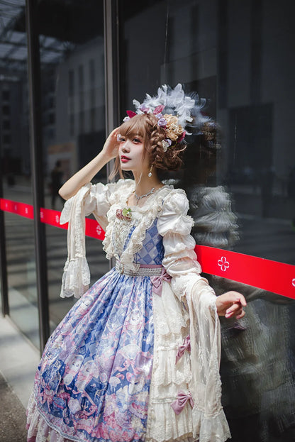 Miss Point - Elizabeth Meow - Classic Lolita Blouse Lotus Root Sleeve Lolita Shirt