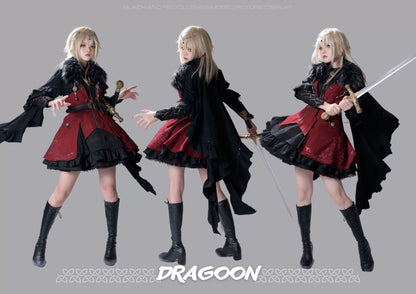 Wuyuzhe - Dragoon Knight 1.0 Version - Western Fantansy Style Suit Embroidery Dress Set Double-Sided Vest